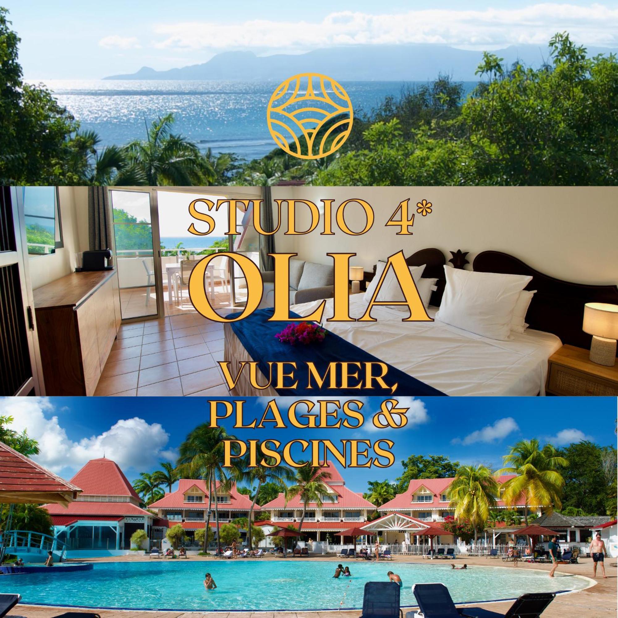 Studio Olia A P&V - Plages, Piscines Et Vue Mer! Sainte-Anne  Exteriér fotografie